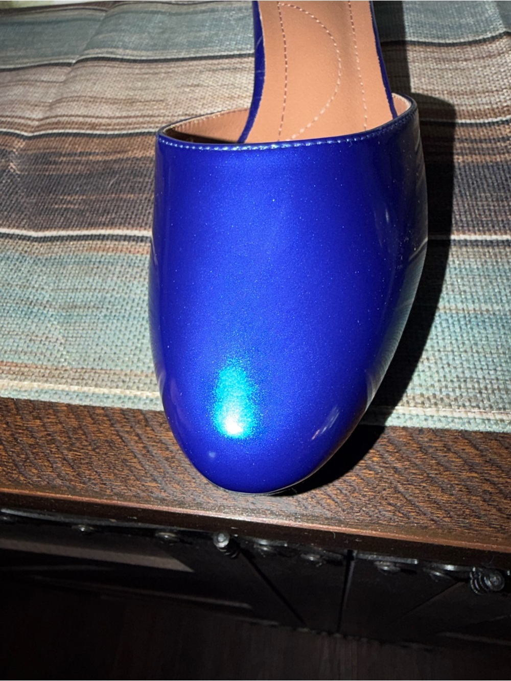 Enelauge Blue Patent Ankle-Strap Sandals size 43 or 11 US - Picture 8 of 11